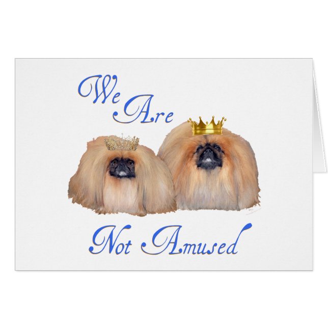 Pekingees Zijn Niet Geamuseerd (Voorkant Horizontaal)