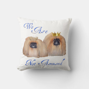 Pekingees Zijn Niet Geamuseerd Kussen
