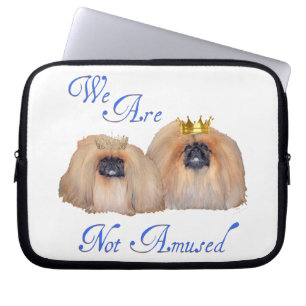 Pekingees Zijn Niet Geamuseerd Laptop Sleeve