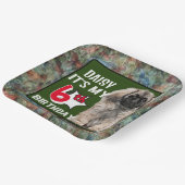 Pekingese Aangepaste 6e verjaardag Papieren Bordje (Gebogen)