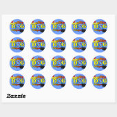Pekingese_Agility-cadeaus Ronde Sticker (Vel)