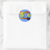 Pekingese_Agility-cadeaus Ronde Sticker (Tas)
