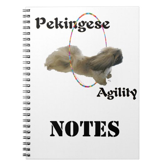 Pekingese Agility Notitieboek (Voorkant)