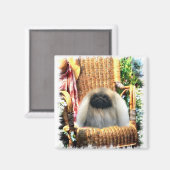 Pekingese Art Gifts Magneet (Voorkant / Achterkant)