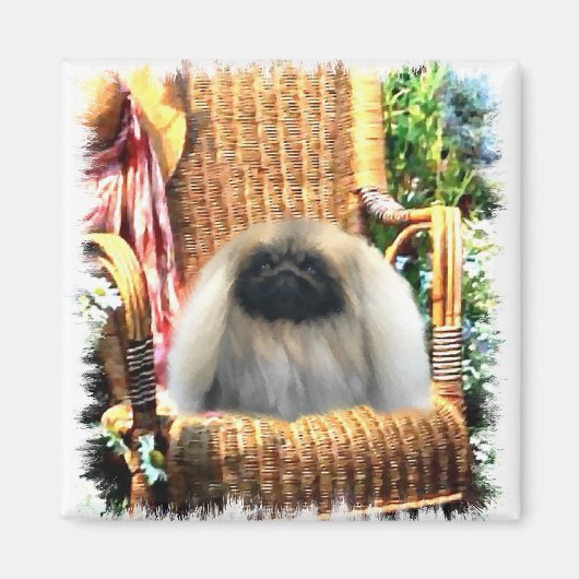 Pekingese Art Gifts Magneet (Voorkant)