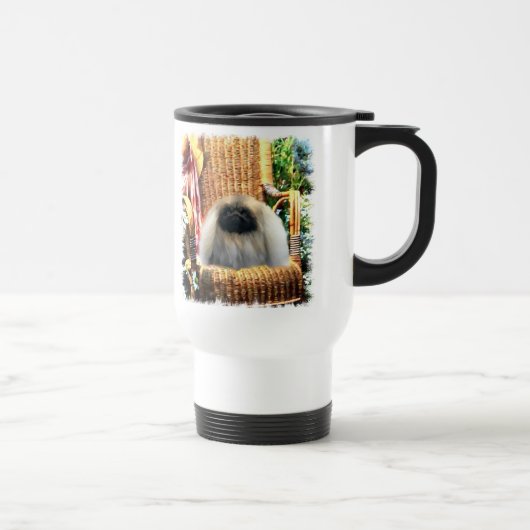 Pekingese Art Gifts Reisbeker (Rechts)