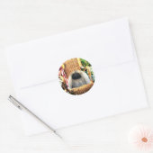 Pekingese Art Gifts Ronde Sticker (Envelop)