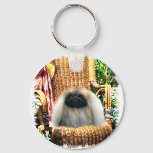 Pekingese Art Gifts Sleutelhanger