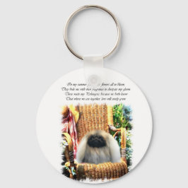 Pekingese Art Gifts Sleutelhanger