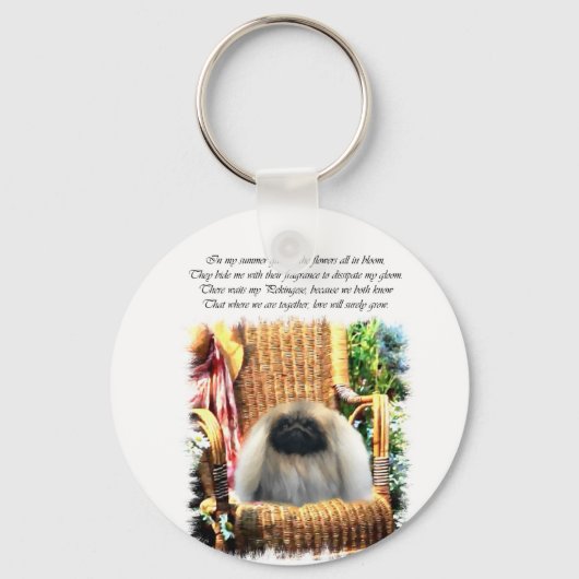 Pekingese Art Gifts Sleutelhanger (Voorkant)