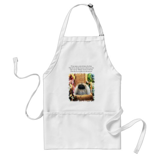 Pekingese Art Gifts Standaard Schort (Voorkant)