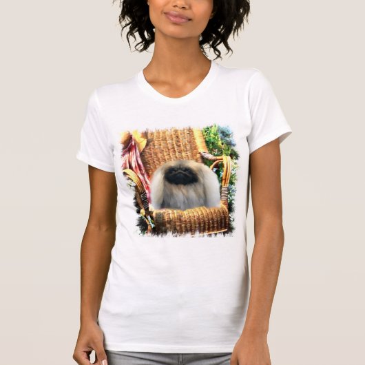 Pekingese Art Gifts T-shirt (Voorkant)