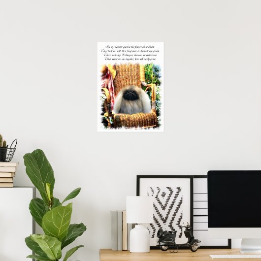 Pekingese Art Print (Thuiskantoor)