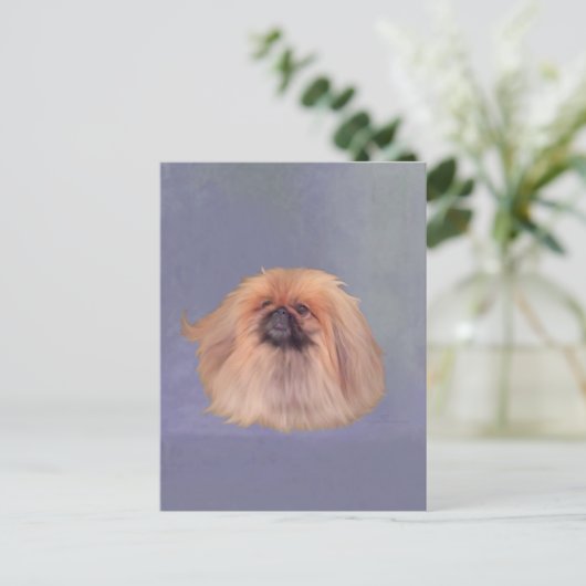 Pekingese Briefkaart (Staand voorkant)