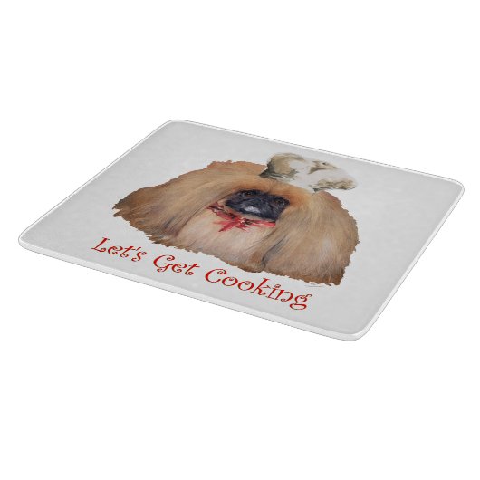 Pekingese Chef Snijplank (Hoek)