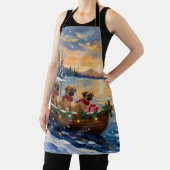 Pekingese Christmas Boat Holiday Schort (Insitu)