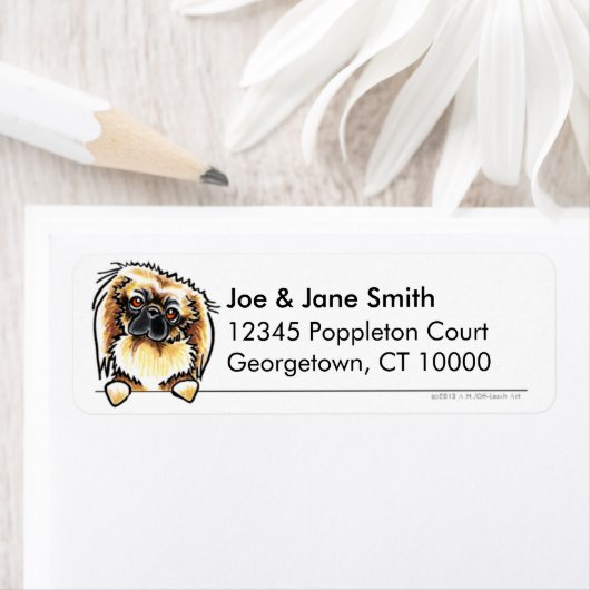 Pekingese Clean & Simple Etiket (Insitu)