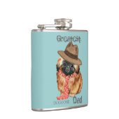 Pekingese Dad Hip Flask Heupfles (Rechts)