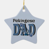 Pekingese DAD Keramisch Ornament (Voorkant)