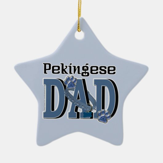 Pekingese DAD Keramisch Ornament (Voorkant)
