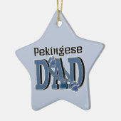 Pekingese DAD Keramisch Ornament (Links)