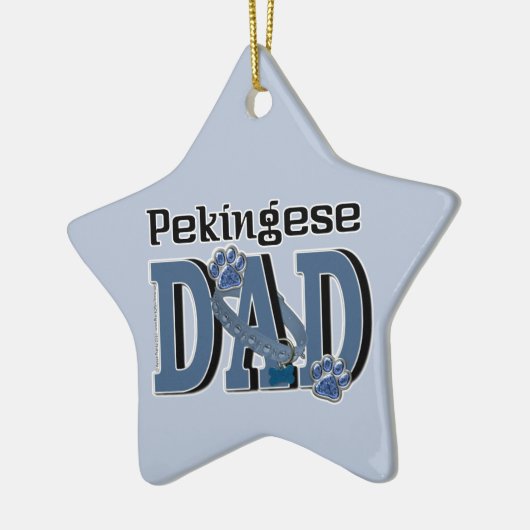 Pekingese DAD Keramisch Ornament (Links)