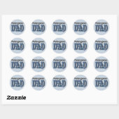 Pekingese DAD Ronde Sticker (Vel)