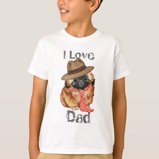 Pekingese Dad T-Shirt (Voorkant)