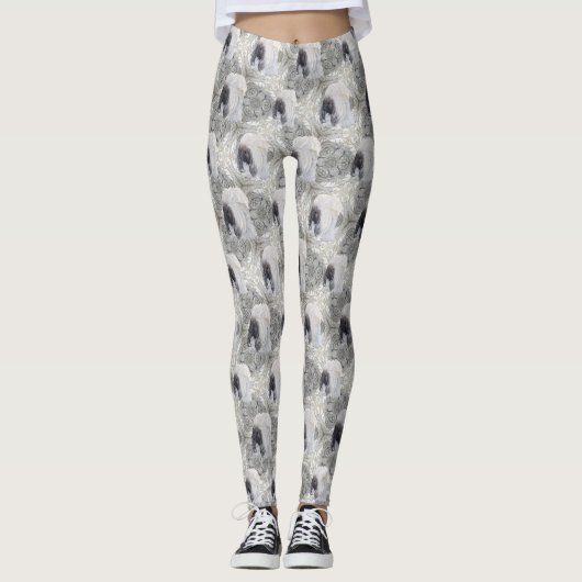 Pekingese Design Leggings (Voorkant)