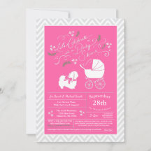 Pekingese Dog Baby shower Girl Pink
