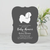 Pekingese Dog Baby shower Neutraal Kaart (Staand voorkant)