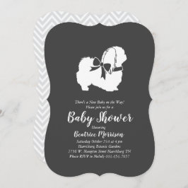 Pekingese Dog Baby shower Neutraal Kaart