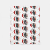 Pekingese Dog Breed Christmas Stars Fleece Deken (Voorkant)