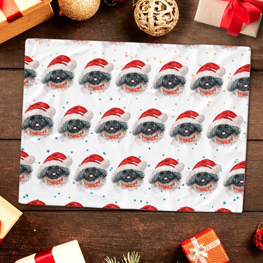 Pekingese Dog Breed Christmas Stars Fleece Deken