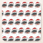 Pekingese Dog Breed Christmas Stars Kartonnen Onderzetters (Voorkant)