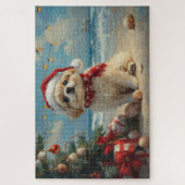 Pekingese Dog Christmas Beach Legpuzzel (Verticaal)