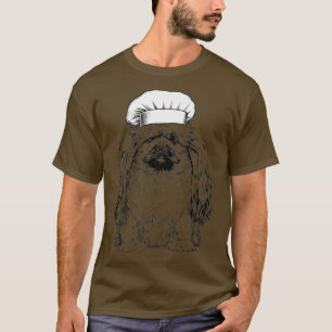 Pekingese Dog Cook Chef Funny Cooking T-shirt