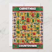 Pekingese Dog Counterdown Kerstmis Advent Calendar Feestdagenkaart (Voorkant)