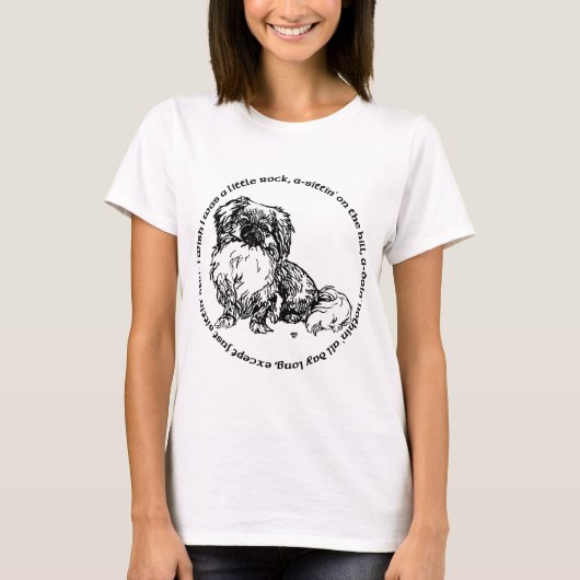 Pekingese Dog Ditty T-shirt (Voorkant)