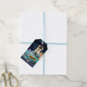 Pekingese Dog Halloween Truck Cadeaulabel (Met Touw)