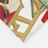 Pekingese Dog Kerstmis Fleece Deken (Hoek)