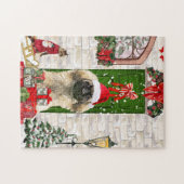 Pekingese Dog Kerstmis Legpuzzel (Horizontaal)