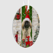 Pekingese Dog Kerstmis Ornament (voorkant)