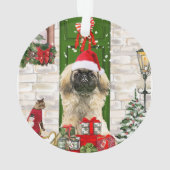 Pekingese Dog Kerstmis Ornament (achterkant)