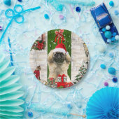 Pekingese Dog Kerstmis Papieren Bordje (Feest)