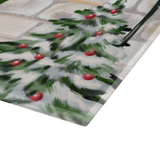 Pekingese Dog Kerstmis Snijplank (Hoek)