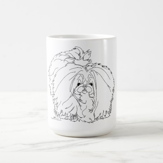 Pekingese Dog Koffiemok (Center)