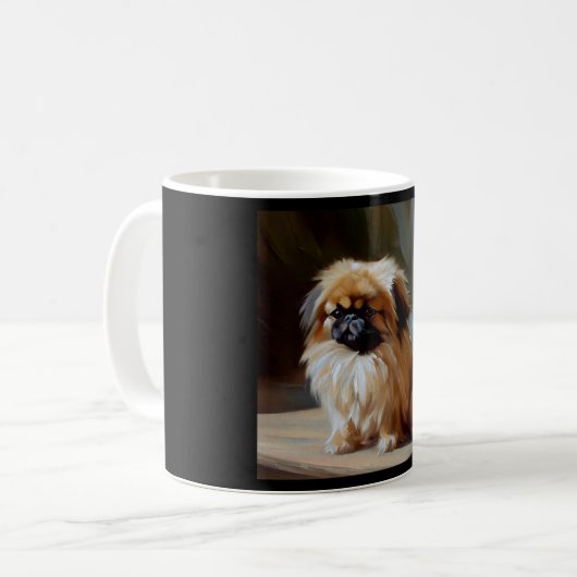 Pekingese Dog Koffiemok (Voorkant links)
