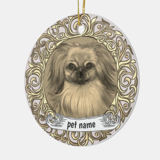 Pekingese Dog Loving Memory ornament (Links)