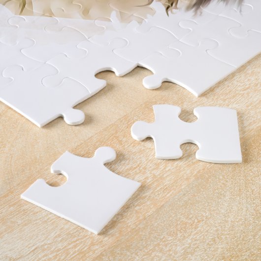 Pekingese Dog met harten Valentijnsdag Legpuzzel (Zijkant)